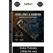 Carlburn Özel Üretim -10 Derece Mevsimlik Kamp Piknik Dağcılık Fermuarlı Battaniye Olabilen Uyku Tulumu 190X70 cm