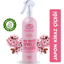 Metapet Japon Kiraz Çiçeği Kedi Kumu ve Tuvaleti Koku , Doğal Ve Kokusuz Kedi Tuvaleti Için, Naturel Sprey 400 ml