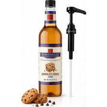 Simonelli Çikolatalı Kurabiye Aromalı Kahve Şurubu 700 ml - İçecek ve Kokteyl Şurubu (Pompa Dahil)