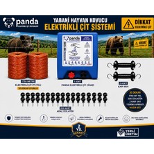 Pandagroup Panda Elektirik 30 Dekar Extra Güçlü Sensörlü Yabani Hayvan Kovucu -Etkili Arazi Koruma Çözümü