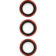 sbodurhome   Samsung Galaxy S23 Plus Metal Kamera Lens - Kırmızı