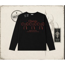 Tarzsokak Unisex Cherie Biskilet Yaka  Long Sleeve Beyaz