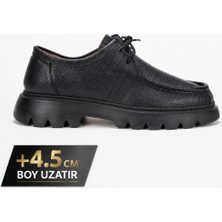 Fame Step Hakiki Deri Erkek Casual Ayakkabı +4.5 cm Boy Uzatan Kalın Taban Günlük Bağcıklı Comfort Vicenza