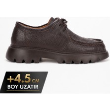 Fame Step Hakiki Deri Erkek Casual Ayakkabı +4.5 cm Boy Uzatan Kalın Taban Günlük Bağcıklı Comfort Vicenza