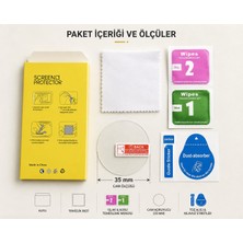 Armasse Saat Ekran Koruyucu Cam 35 mm (( 3 Adet )) – 9h Temperli Nano Cam Koruyucu – Kolay Uygulama – Toz Alma ve Temizlik Kiti Dahil