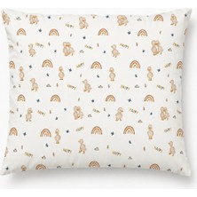 More Home Müslin Bebek Yastık Kılıfı Kapaklı 35X45 Ördekli Krem