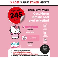 Okul Etiketi Hello Kıtty Temalı Isme Özel Okul Etiketi Suluk Etiketi Hediyelidir Stıcker Toplam 245 Adet