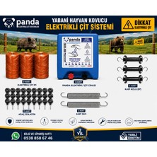 5 Dekar Pandagroup Panda Elektirikli Çit Makinası 5 Dekar Extra Güçlü Tam Set