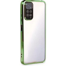 sbodurhome Xiaomi Redmi Note 11 Kılıf Razer Lensli Silikon - Yeşil