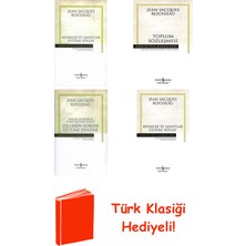 İş Bankası Kültür Yayınları Jean - Jacques Rousseau 4 Kitap Seti + Türk Klasiği Hediye
