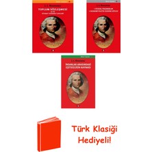 Say Jean - Jacques Rousseau 3 Kitap Seti + Türk Klasiği Hediye