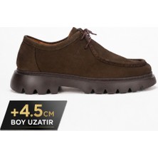 Fame Step Hakiki Deri Erkek Casual Ayakkabı +4.5 cm Boy Uzatan Kalın Taban Günlük Bağcıklı Comfort Vicenza