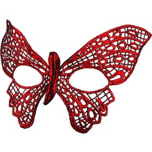 sbodurhome  Kırmızı Dantel Masquerade Maskesi 7 No