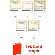 İş Bankası Kültür Yayınları Jean - Jacques Rousseau 5 Kitap Seti + Türk Klasiği Hediye