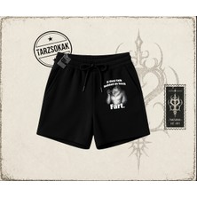 Tarzsokak Unisex Fart Unisex Şort Beyaz