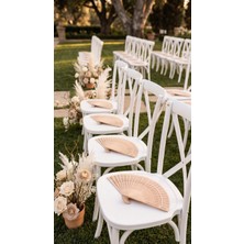 Lora Wedding Kişiye Özel Ahşap Serinletici Yelpaze - Isme Özel Şık Yaz Aksesuarı | 10 Adet | 25019-1