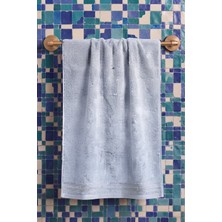 Anılsan Yaz Banyo Havlusu 70X 140 cm - Açık Gri - %100 Pamuk