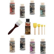 Glance Selfy Decor Deri Boyası 120 cc 9 Lu Set