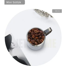 Jet's Home Mini Sütlük Paslanmaz Kahve Yanı Sütlüğü Çelik 90 ml
