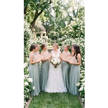 Lora Wedding Özel Isim Baskılı Doğal Ahşap Yelpaze - Hediyelik Katlanabilir Yelpaze | 10 Adet | 25010-1