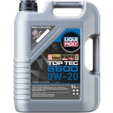 Liqui Moly Lıquı Moly 0W20 Motor Yağı Top Tec 6600 5 Litre 21411 (Üretim Tarihi:03/2026)