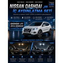 Duolight Nissan Qashqai J11 2014 Sonrası Premium LED Iç Aydınlatma Seti 6000K Plug & Play