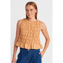 Eskişehir Mağazacılık 50845 Dilvin Kolsuz Crop Bluz