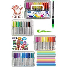 Glance Art-X Pro Art Fırça Uçlu Akrilik Marker 36 Lü Set