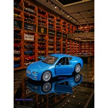 Oyuncak Sahili Bentley Model Diecast Demir 1.36 Ölçek Koleksiyon 12.6cm Metal Araba Çekbırak Kapılar Açılır Metalic Blue