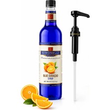 Simonelli Turunç Aromalı Kahve Şurubu 700 ml - İçecek ve Kokteyl Şurubu (Pompa Dahil)