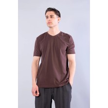 Mckanzie 2021 V Yaka Basic Süprem Regular Fit T-shirt