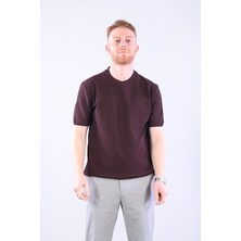 Mckanzie 10023 Bisiklet Yaka Petek Örgü Triko T-shirt