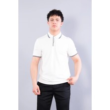 Mckanzie 4662 Yakası Çizgili Modal T-shirt