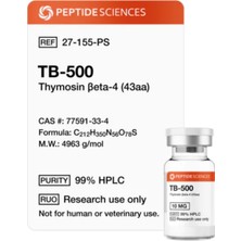Peptide Sciences TB-500 (Thymosin Beta-4) 10MG (43AA)