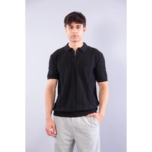 Mckanzie 110 Polo Yaka Fermuarlı Kendinden Fitilli T-shirt