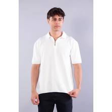 Mckanzie 10029 Polo Yaka Fermuarlı Kısa Kol T-shirt