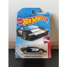 Hot Wheels Lamborghini Countach Police Car Siyah