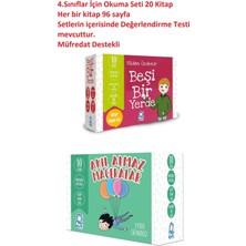 Mavi Kirpi Yayınları 4. Sınıf Okuma Kitapları 2 Set Birarada 20 Kitap Sınavı Ekip Akıl Almaz Maceralar Beşi Bir Yerde