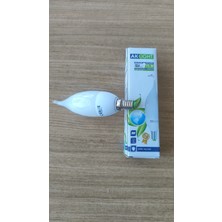 Aklight Aklıght 9W E14 Duy Kıvrık Mum (Kıvrımlı Alev Tip) 6400K Beyaz Işık (Day Light) Tasarruflu Ampul