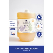 Lindos Çok Amaçlı Doğal Bitkisel Kastil Sabunu Lavanta Kokulu Antibakteriyel Banyo Sabun 5l