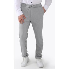 888 Yancep Beli Ipli Lastikli Kumaş Jogger Pantolon