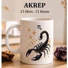 Kadorex Design Akrep Burcu Kupa Bardak – Burç Tasarımlı Kahve Kupası