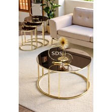Sedaş Living Units Orta Sehpa ve Zigon Sehpa Bronz Gold Lüx-Sedas-Zigon-Orta
