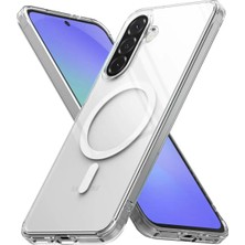 Nanospace Samsung Galaxy A37 Ile Uyumlu Şeffaf Sert Mika Magsafe Sararmaz Şeffaf Kılıf