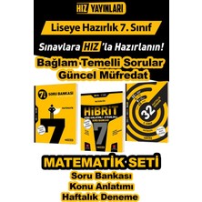 Hız Yayınları 7. Sınıf Matematik Seti -Bağlam Temelli Sorular ve Güncel Müftedat 3 Kaynak