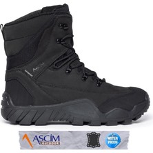 Ascim Outdoor Unisex Su Geçirmez Nubuk Deri Dört Mevsim Yüksek Bilekli Bot