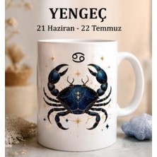 Kadorex Design Yengeç Burcu Kupa Bardak – Burç Temalı Kahve Kupa Bardak