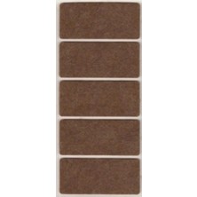 Zuzu Made Yapışkanlı Sandalye, Masa, Koltuk Altı Parke Koruma Keçesi Büyük 4 cm x 9 cm 5’li Paket 40 Mmx 90 mm