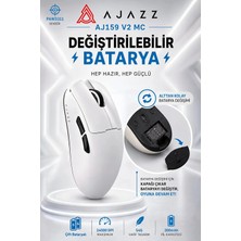 Ajazz AJ159 V2 Mc Kablosuz Oyuncu Mouse | Değiştirilebilir Bataryalı | PAW3311 Sensör