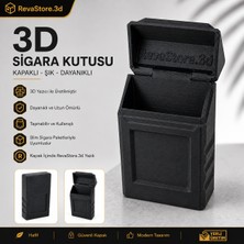 Reva Store Revastore.3d Kapaklı 3D Baskı Slim Sigara Kutusu – Dayanıklı Koruyucu Sigara Paketi Kılıfı